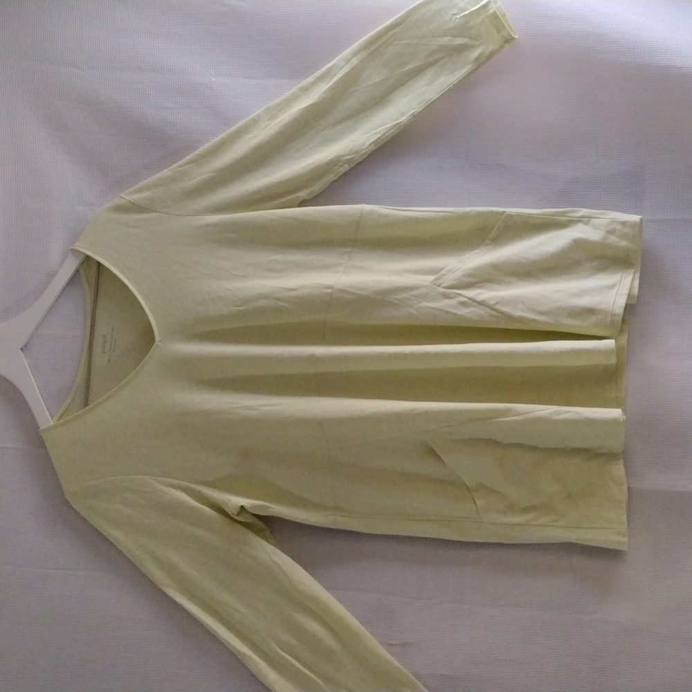 Pure Jill Light pistachio v neck tunic shirt L